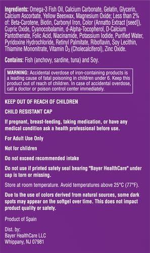 image:imageOne A Day Prenatal Vitamins Folic Acid Iron Omega 3 DHA Pregnancy Vitamins for Women Prenatal Multivitamin for Mom and Baby Support Pregnancy Must Haves 30 Ct Packaging May VaryNo Artificial Flavor