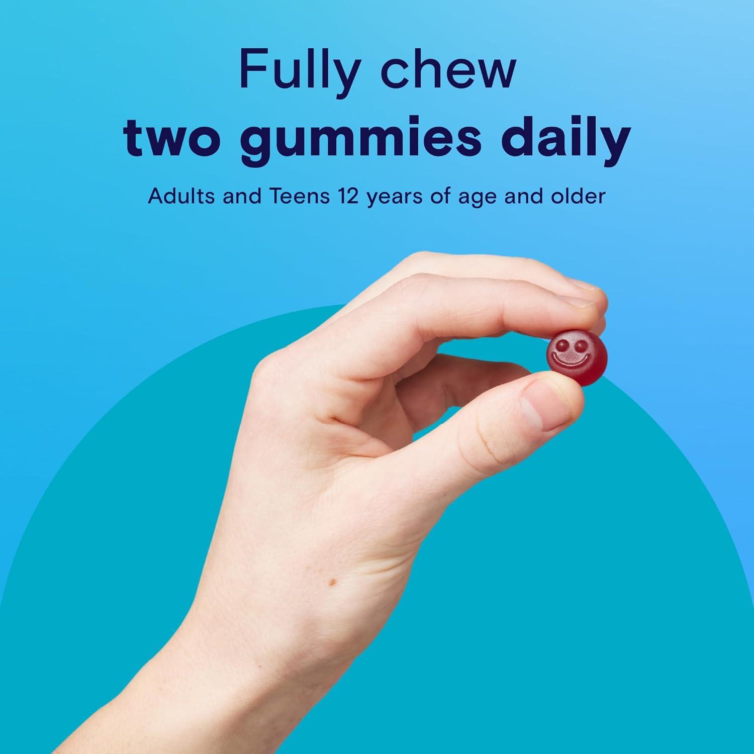image:imageOne A Day Teen Boys Daily Essentials Multivitamin Gummies Teen Boy Vitamins with Vitamin C Vitamin D Bone Health Immune Health Raspberry Natural Flavor 120 Gummies120 Count Pack of 2