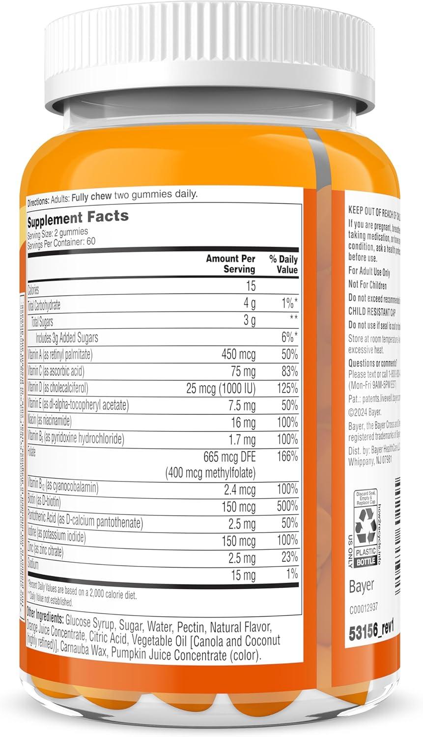image:imageOne A Day Womens Daily Essentials Multivitamin Gummies Multivitamin for Women Zinc Immune Support Cool Lemonade Naturally Flavored 120 Gummies120 Count Pack of 1