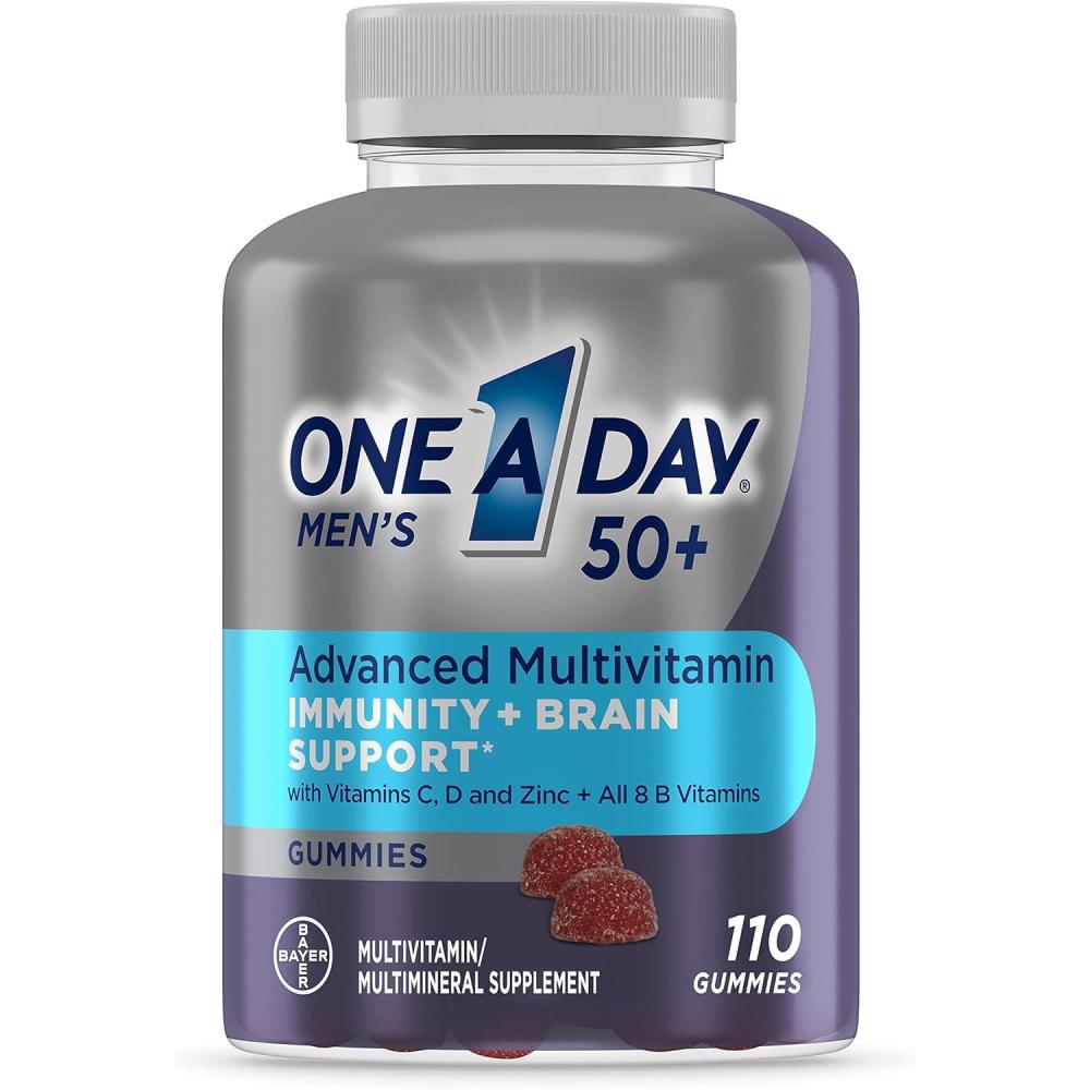 image:imageOne A Day Mens 50 Daily Essentials Multivitamin Gummies Multivitamin for Men Over 50 Fruit Medley Flavor 120 Gummies110 Count Pack of 1