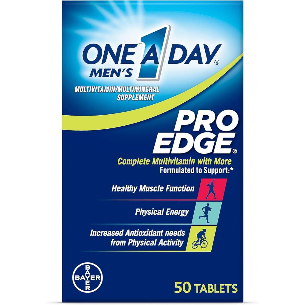 image:imageOne A Day Mens Pro Edge Multivitamin Supplement with Vitamin ACD E and Zinc for Immune Health Support and Magnesium for Healthy Muscle Function 50 Count50 Count Pack of 1