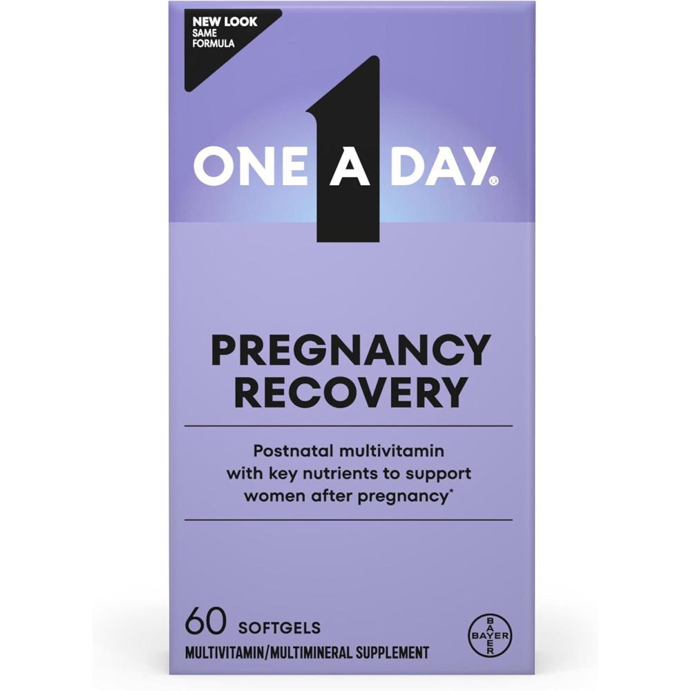 image:imageOne A Day Postnatal Vitamins for Women Postnatal Multivitamin with Folic Acid Omega3 DHA B Vitamins Support Immune Health Breastfeeding Post Partum Essential Nutrients for Women 60 Ct