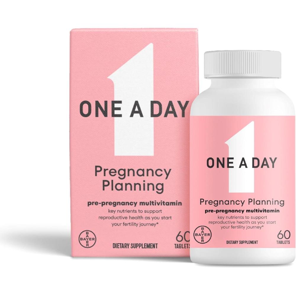 image:imageOne A Day Pregnancy Planning Prenatal Multivitamin for Women Pre Pregnancy Vitamins for Women with Methylfolate Folic Acid Zinc Vitamin B12 amp Vitamin D to Support Reproductive Health 60 Tablets